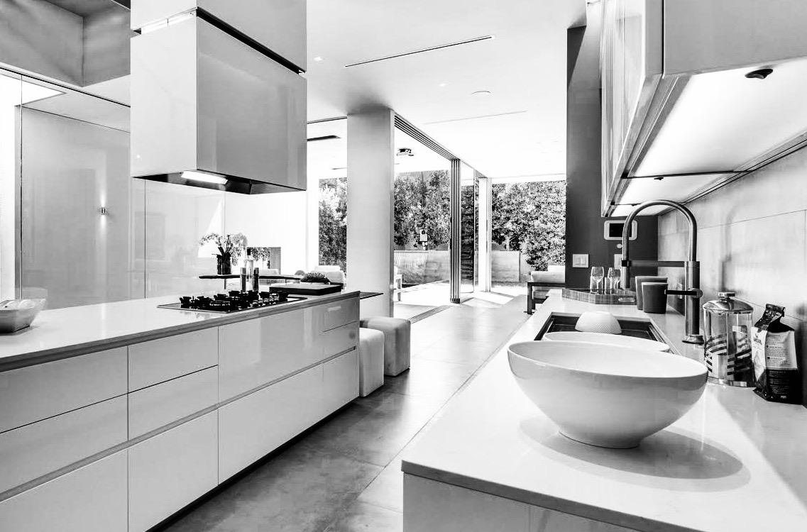 Cuisine design blanche moderne